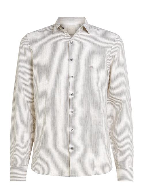 Calvin Klein | Linen Stripe Slim Shirt | 43