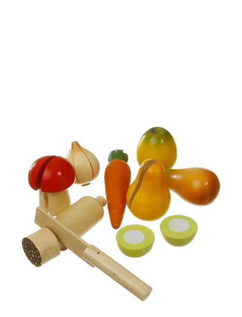 Magni Toys | Wooden Fruit And Vegetables With Velcro | ONE SIZE