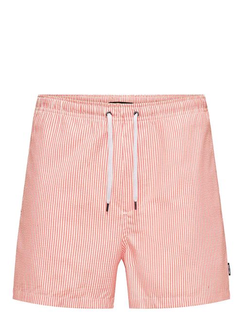 ONLY & SONS | Onsted Stripe Seersucker Swim Noos | M