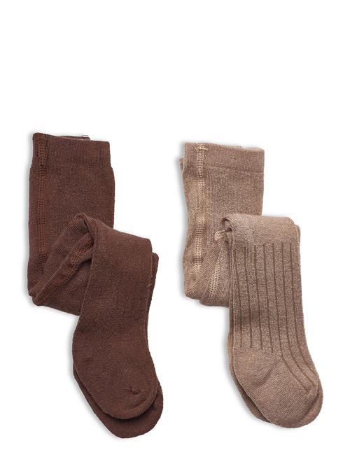 Minymo | Wool Stocking - Rib (2-Pack) | 140-146