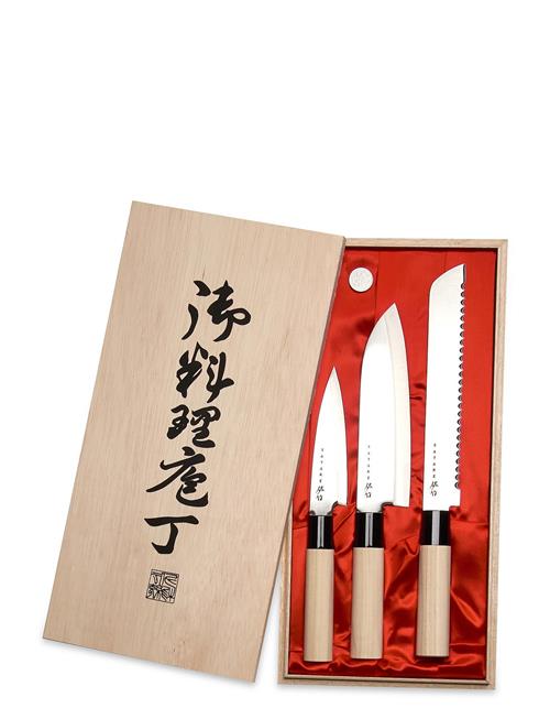 Satake | Satake Houcho Santoku, Petty And Bread Knife In Gift Box | ONE SIZE