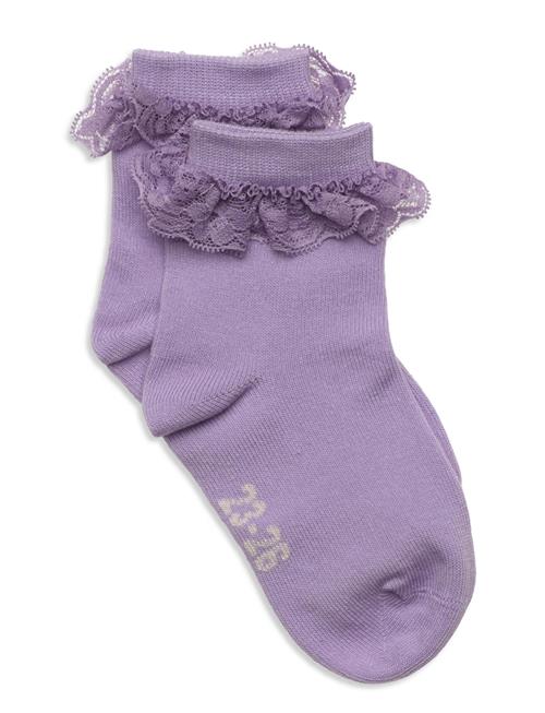 Minymo | Ankle Sock W. Lace | 31/34