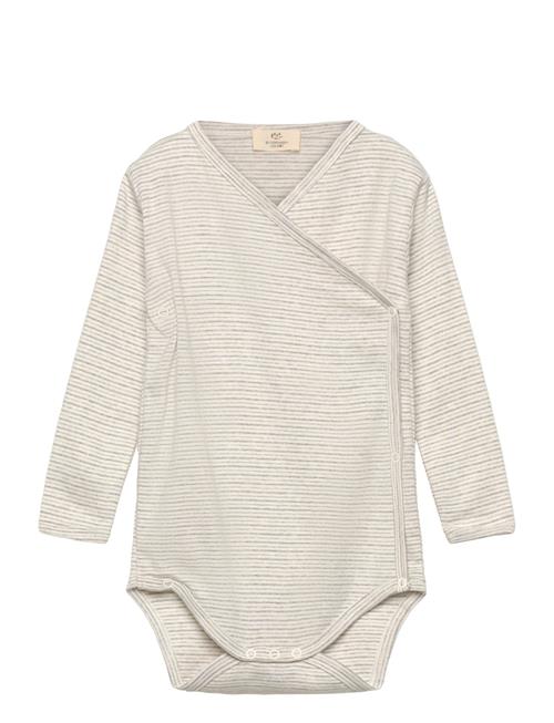 Copenhagen Colors | Baby Striped Wrap Body Long Sleeve | 74