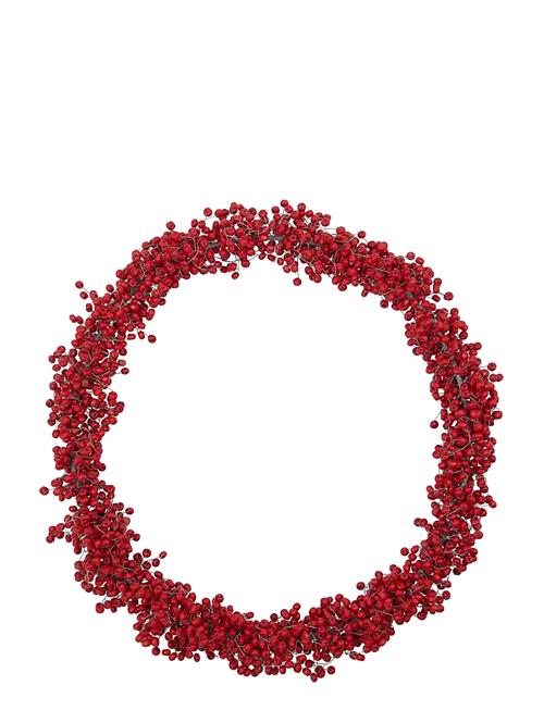 house doctor | Krans, Hdwinter, Rød | 33X33X4CM