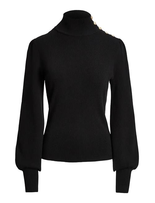 Lauren Ralph Lauren | Button-Trim Mockneck Sweater | M