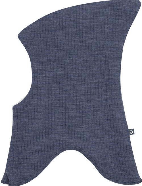 Smallstuff | Balaclava, 2 Layers, Denim Melange Drop Needle, Merino Wool | 56/62