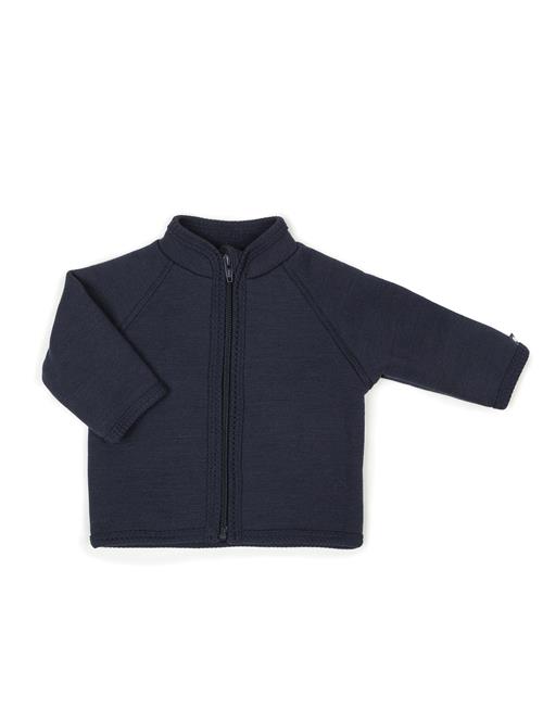 Smallstuff | Cardigan, Merino Wool W. Zipper, Navy | 80/86