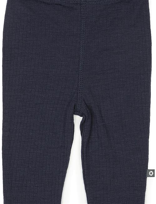 Smallstuff | Legging, Navy Drop Needle, Merino Wool | 86