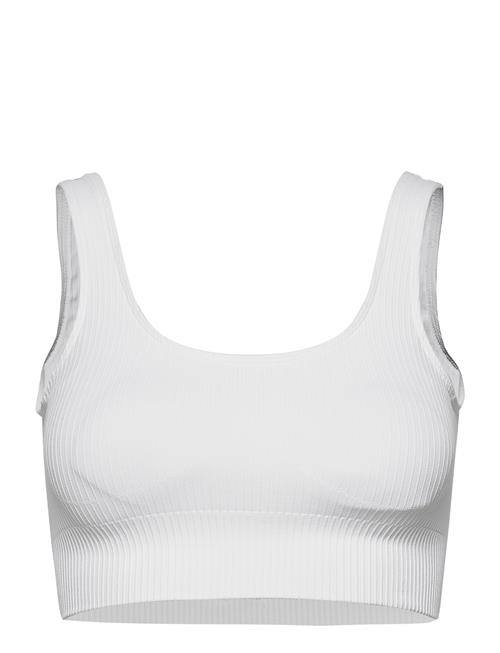 aim´n | White Ribbed Seamless Bra | XL