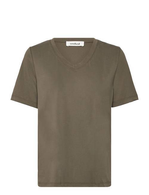 Soaked | Slcolumbine Loose Fit V-Neck Ss | L