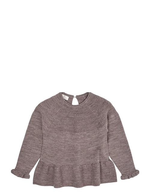 Copenhagen Colors | Merino Knit Blouse With Frill | 122