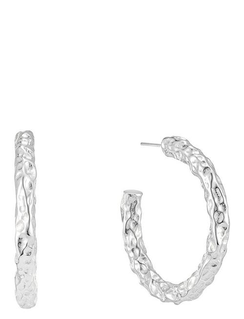 Bud To Rose | Ridge Large Hoop Earring Gold | ONE SIZE