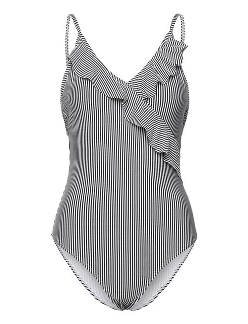 Becksöndergaard | Striba Bly Frill Swimsuit | S