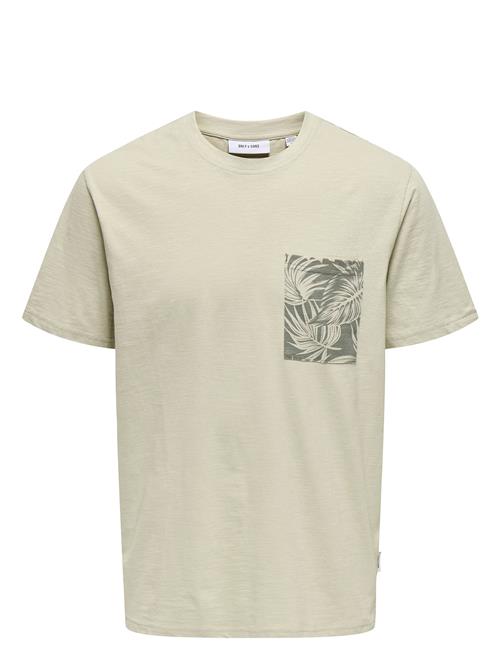 ONLY & SONS | Onsperry Life Reg Leaf Ss Pockettee Noos | XS