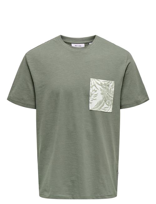 ONLY & SONS | Onsperry Life Reg Leaf Ss Pockettee Noos | S