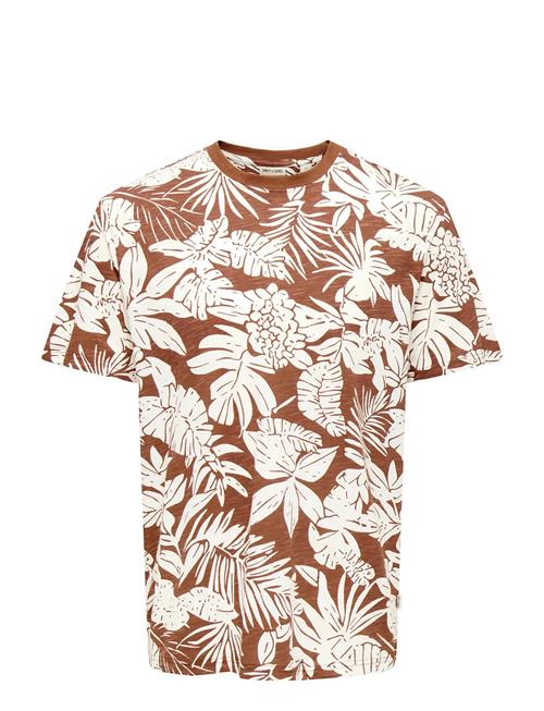 ONLY & SONS | Onsperry Life Reg Leaf Aop Ss Tee | XXL