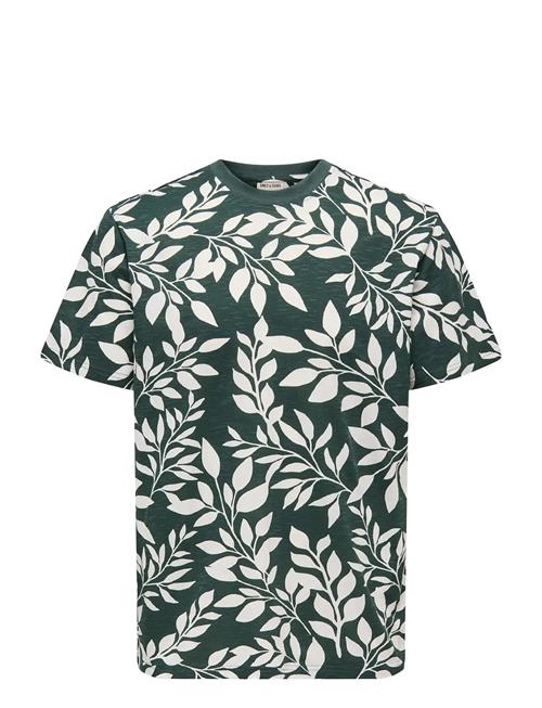 ONLY & SONS | Onsperry Life Reg Leaf Aop Ss Tee | L