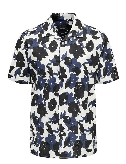 ONLY & SONS | Onstrev Reg Ctn Lin Aop Ss Shirt Noos | S