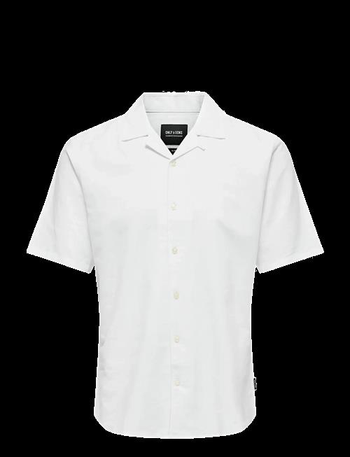 ONLY & SONS | Onscaiden Life Ss Solid Resort Linennoos | XXL