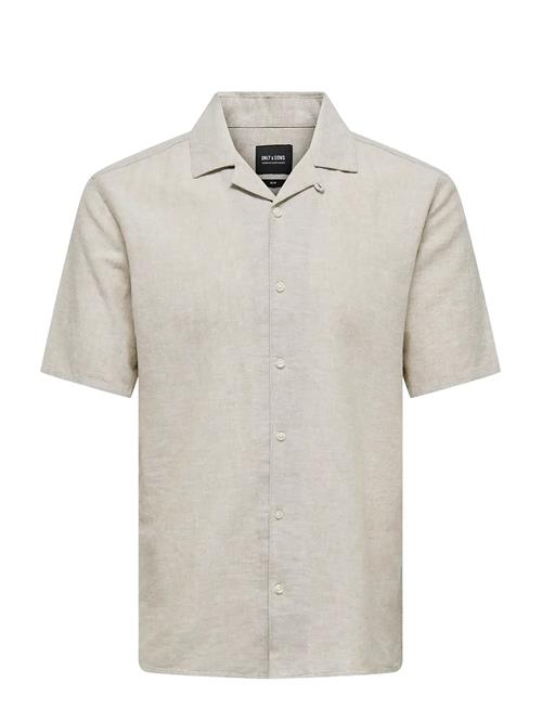 ONLY & SONS | Onscaiden Ss Solid Resort Linen Shirt | M