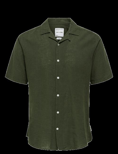ONLY & SONS | Onscaiden Life Ss Solid Resort Linennoos | M