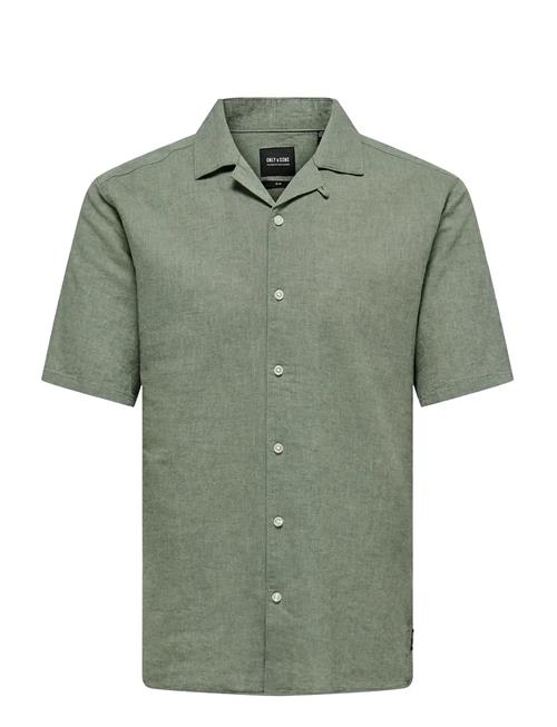 ONLY & SONS | Onscaiden Ss Solid Resort Linen Shirt | XXL