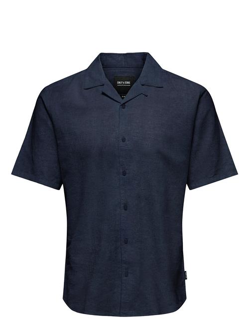 ONLY & SONS | Onscaiden Ss Solid Resort Linen Shirt | M