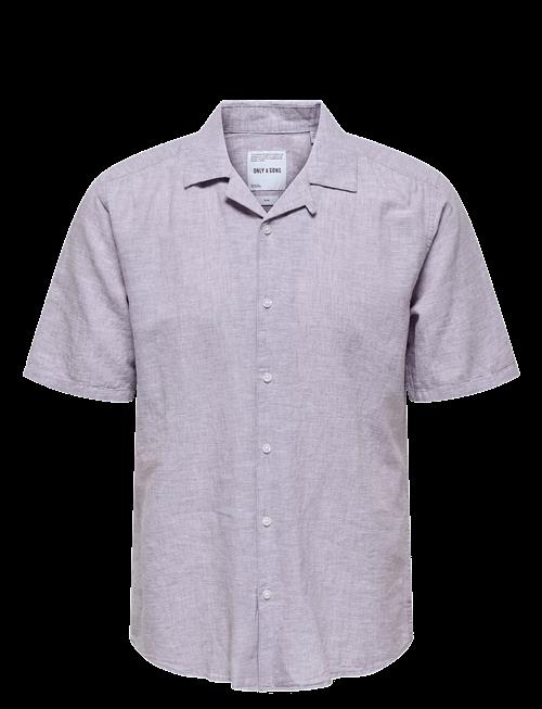 ONLY & SONS | Onscaiden Life Ss Solid Resort Linennoos | XS