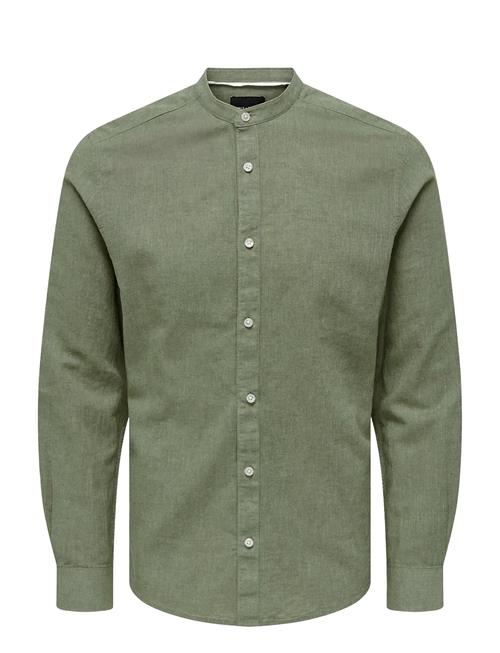 ONLY & SONS | Onscaiden Life Ls Linen Blend Mao Noos | XL