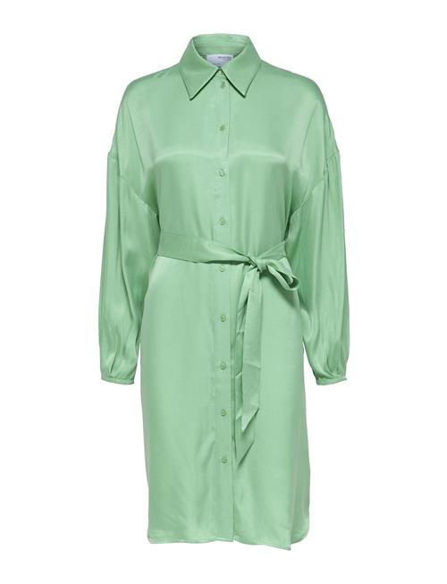 Selected | Slfirene-Tonia Ls Cupro Shirt Dress B | 40