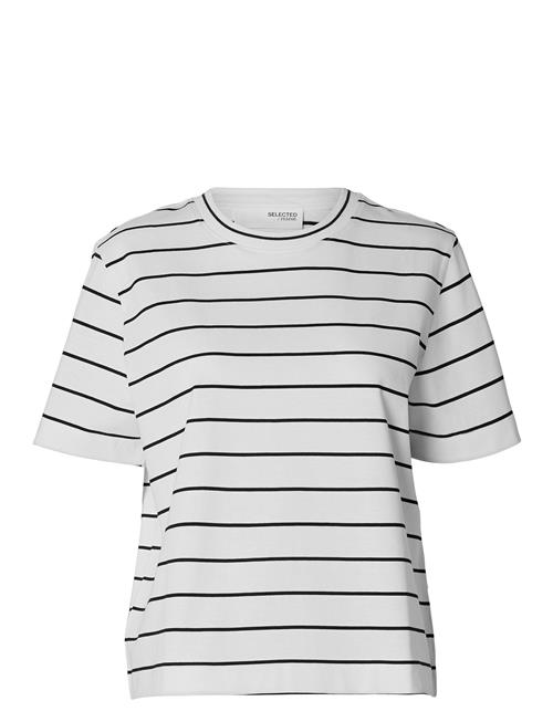 Selected | Slwessential Ss Striped Boxy Tee Noos | XL