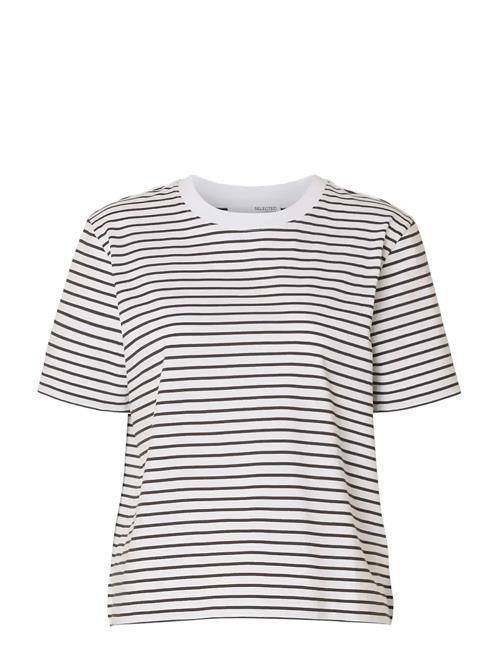 Selected | Slfessential Ss Striped Boxy Tee Noos | XXL