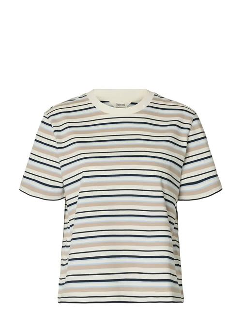 Selected | Slwessential Ss Striped Boxy Tee Noos | S
