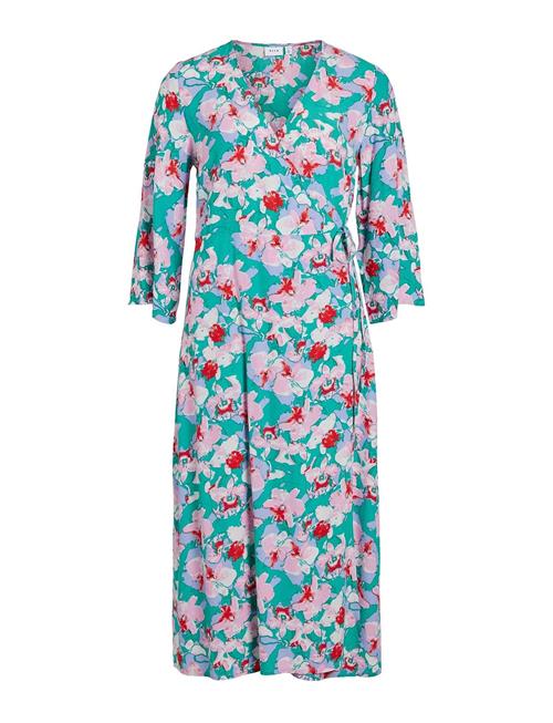 Vila | Vikikki Lya 3/4 Wrap Midi Dress/Su | 36