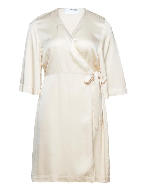 Selected | Slffranziska 3/4 Short Satin Wrap  Cur | 46