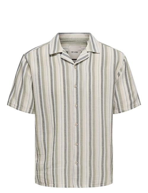 ONLY & SONS | Onstrev Life Reg Stripe Ss Shirt Noos | XXL
