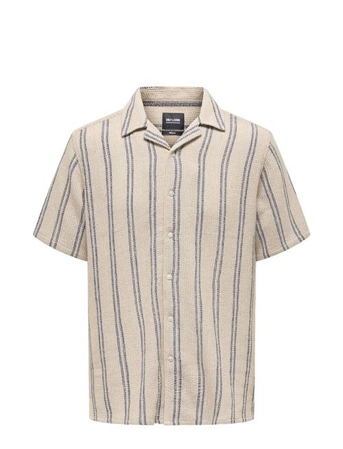 ONLY & SONS | Onstrev Life Reg Stripe Ss Shirt Noos | M