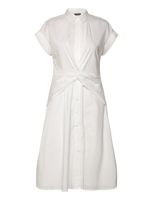 Lauren Ralph Lauren | Twist-Front Cotton-Blend Shirtdress | 34