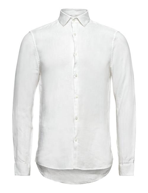 Calvin Klein | Linen Solid Slim Shirt | 38