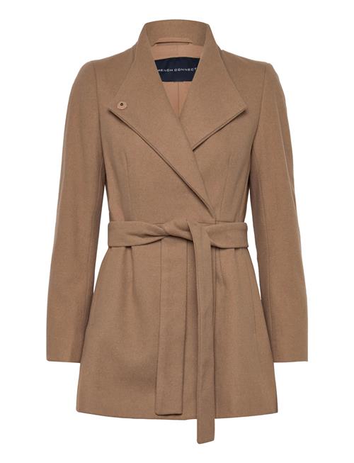 French Connection | Platform Felt Crossover Coat | 36