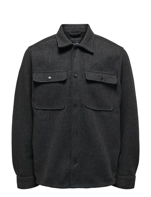 ONLY & SONS | Onsash Ovr Woolen Look Pkt Ls Shirt Noos | S