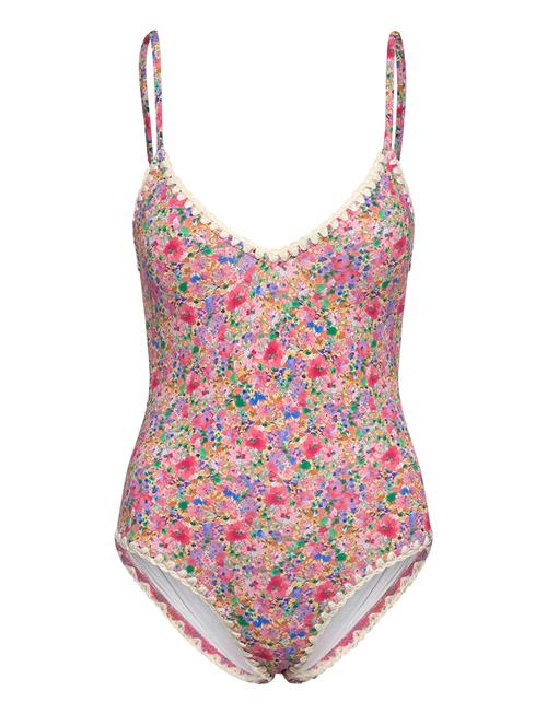 Malina | Nila V-Neck Crochet Trimmed Swimsuit | XL