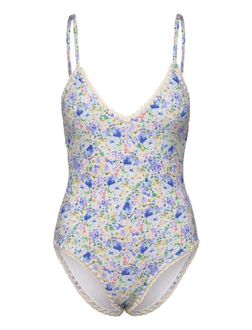 Malina | Nila V-Neck Crochet Trimmed Swimsuit | M