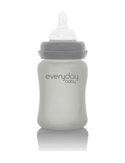 Everyday Baby | Glass Baby Bottle Healthy + Quiet Grey 150Ml | 150 ml