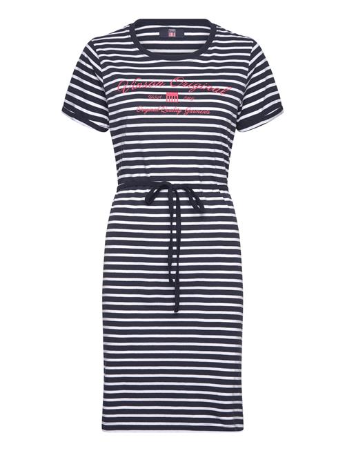 VINSON | Vin T-Shirt Dress Maika Stripe | M