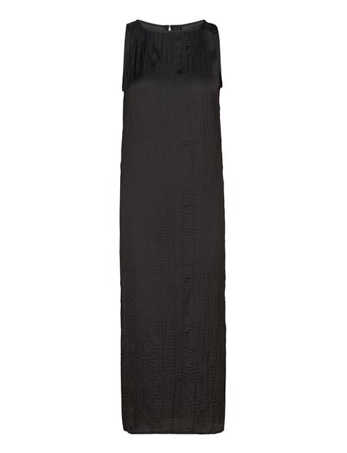 Mango | Black Textured Midi-Dress | S