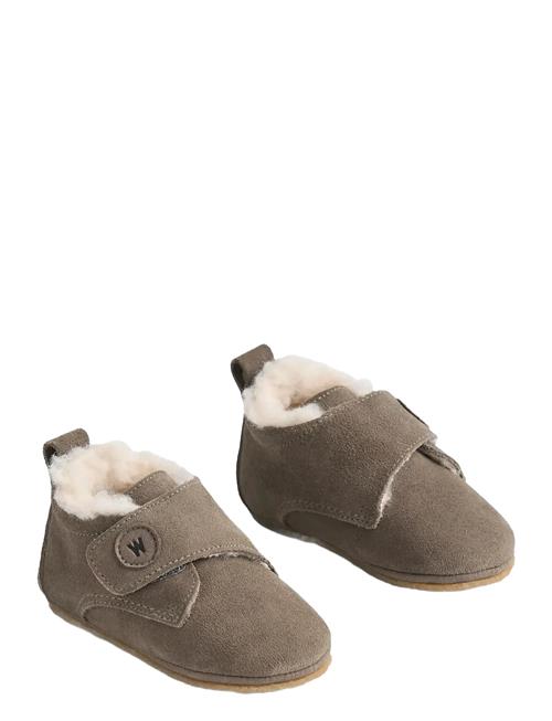 Wheat | Taj Wool Indoor Shoe | 22