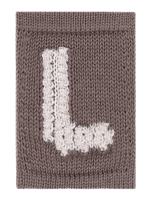 Smallstuff | Knitted Letter L, Nature | ONE SIZE 10 cm