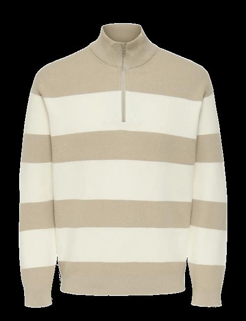 ONLY & SONS | Onsphil Reg 12 Struc Half Zip Knit Noos | S