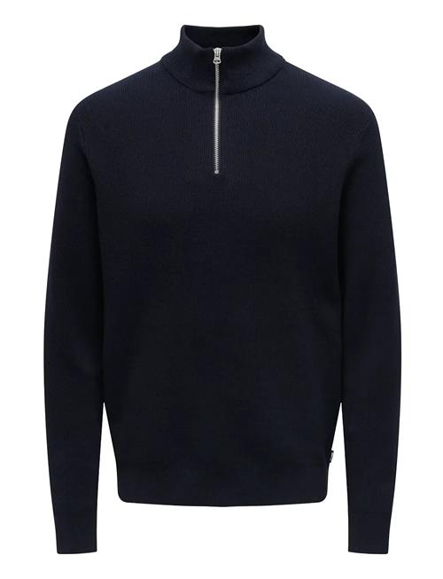ONLY & SONS | Onsphil Reg 12 Struc Half Zip Knit Noos | XL